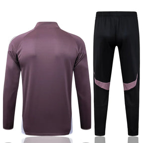 Agasalho Manchester United 2025/26 Cinza Arroxeado - Com Fecho