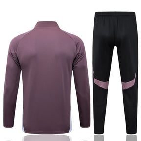 Agasalho Manchester United 2025/26 Cinza Arroxeado - Com Ziper