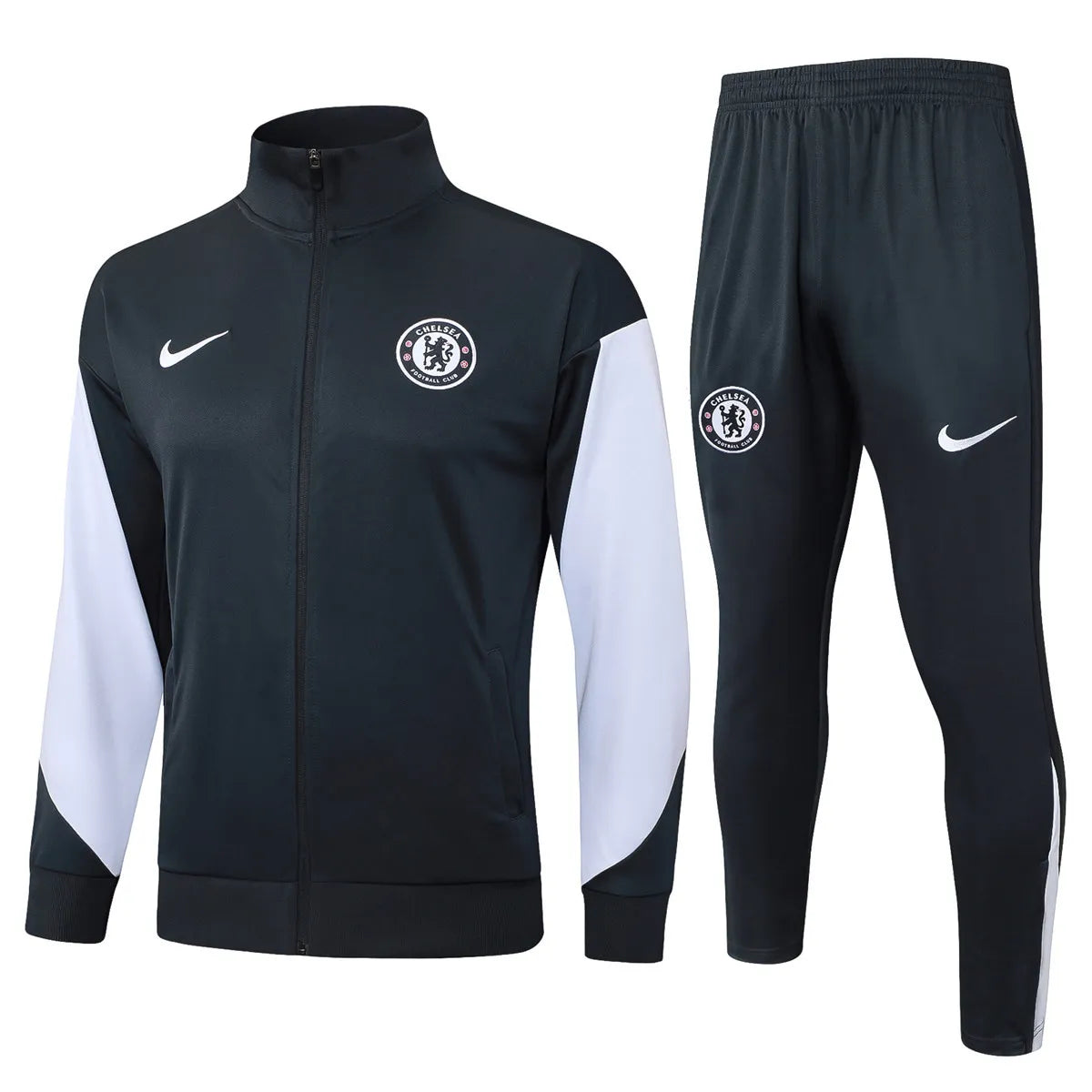 Agasalho Chelsea 2025/26 Cinza Escuro - Com Ziper
