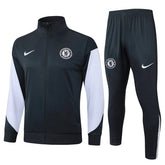 Agasalho Chelsea 2025/26 Cinza Escuro - Com Ziper