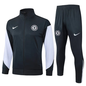 Agasalho Chelsea 2025/26 Cinza Escuro - Com Ziper