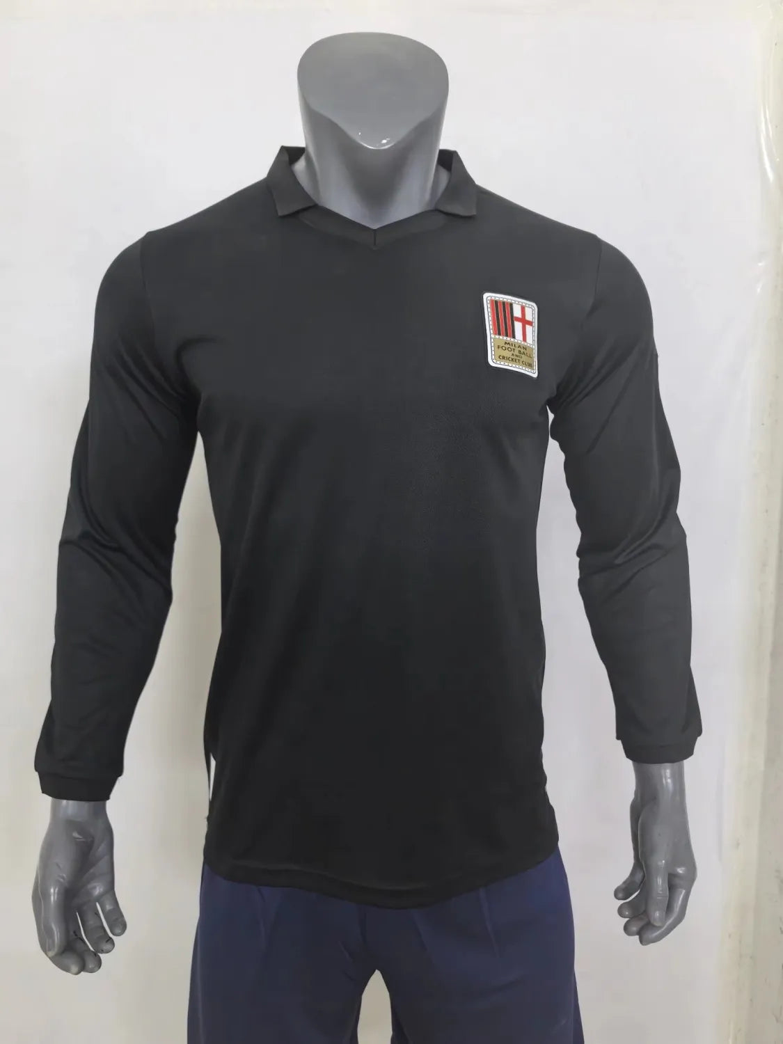 Camisa AC Milan 2025/26 125 Anos Preto - Manga Longa