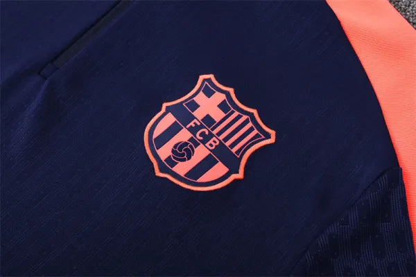 Agasalho Barcelona 2024/25 Marinho - Com Fecho