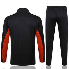 Agasalho AC Milan 2024/25 Preto - Com Fecho