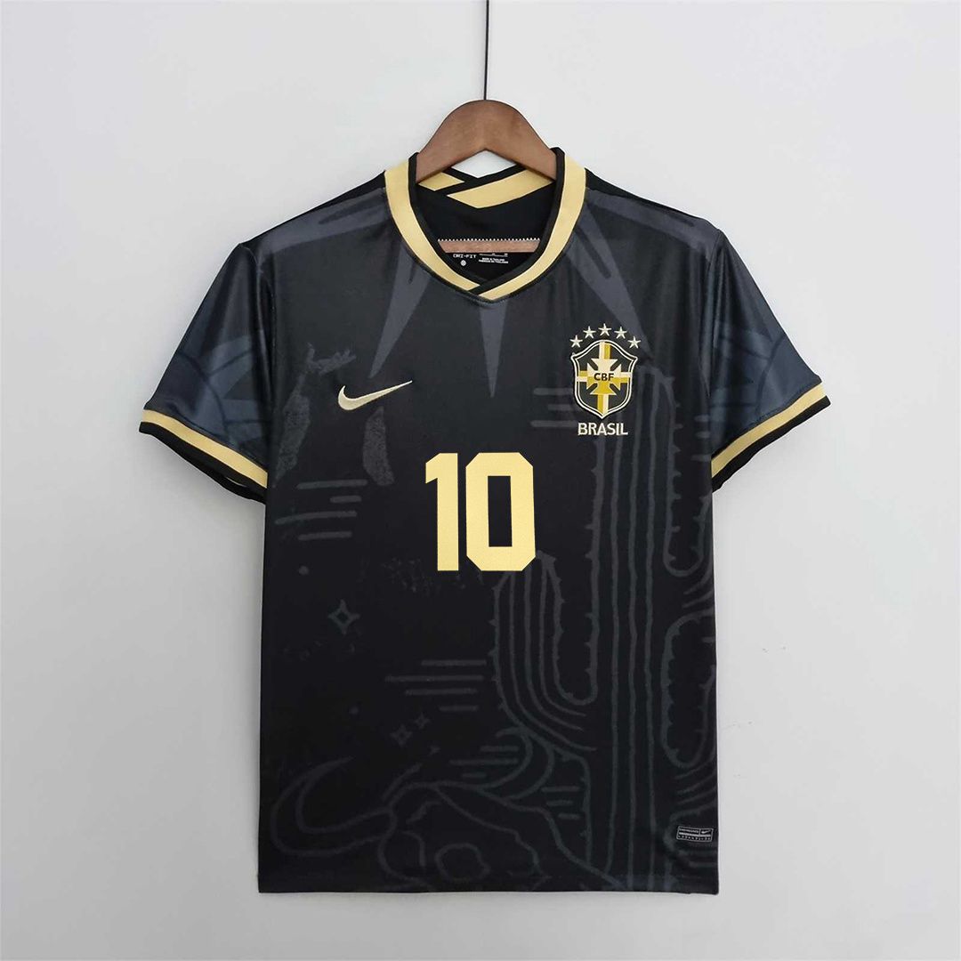 Camisa Brasil Black 2022  Men - Fan Version