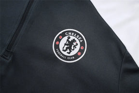 Agasalho Chelsea 2025/26 Cinza Escuro - Com Fecho