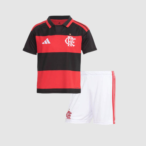 Camisa Flamengo Home 2025 Kit Kids
