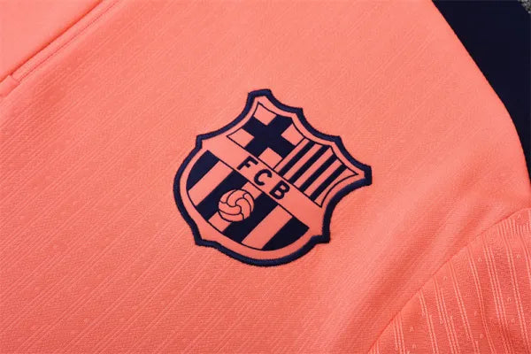 Agasalho Barcelona 2024/25 Laranja - Com Fecho