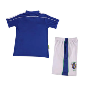 Camisa Brazil Away 1998 Retro - Kit Kids