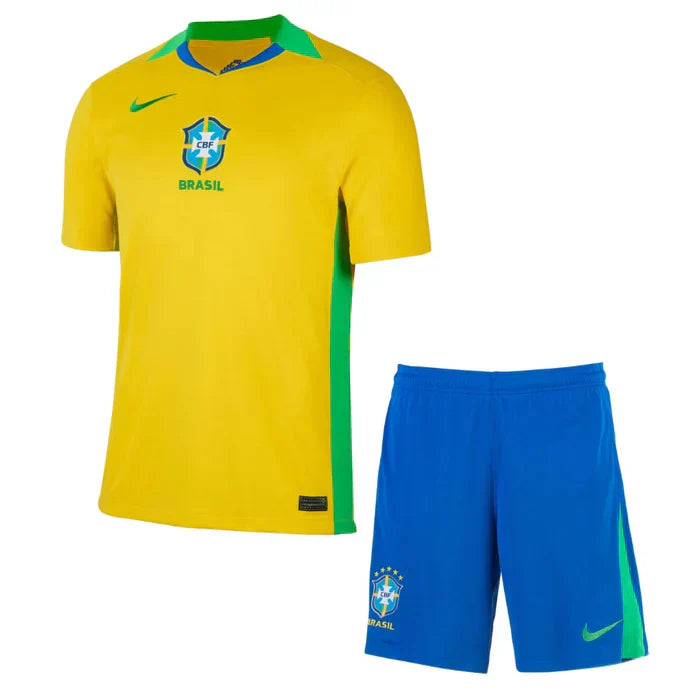 Camisa Brasil Home 2025 Kit Kids