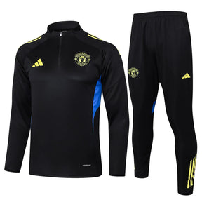 Agasalho Manchester United 2025/26 Preto - Com Fecho