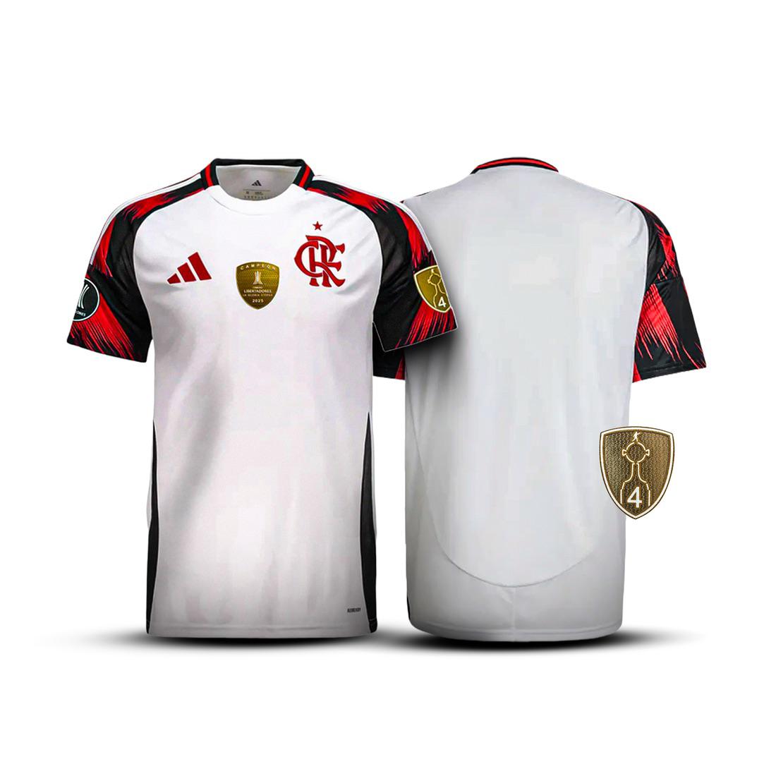 Camisa Flamengo Away 2025 Men - 3 Patch Libertadores