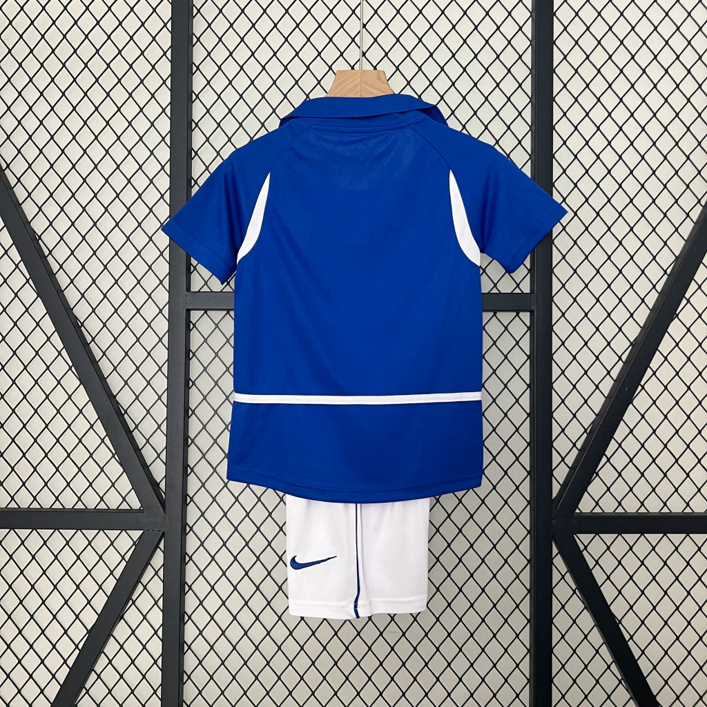 Camisa Brazil Away 2002 Retro - Kit Kids