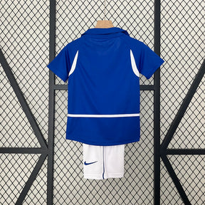 Camisa Brazil Away 2002 Retro - Kit Kids