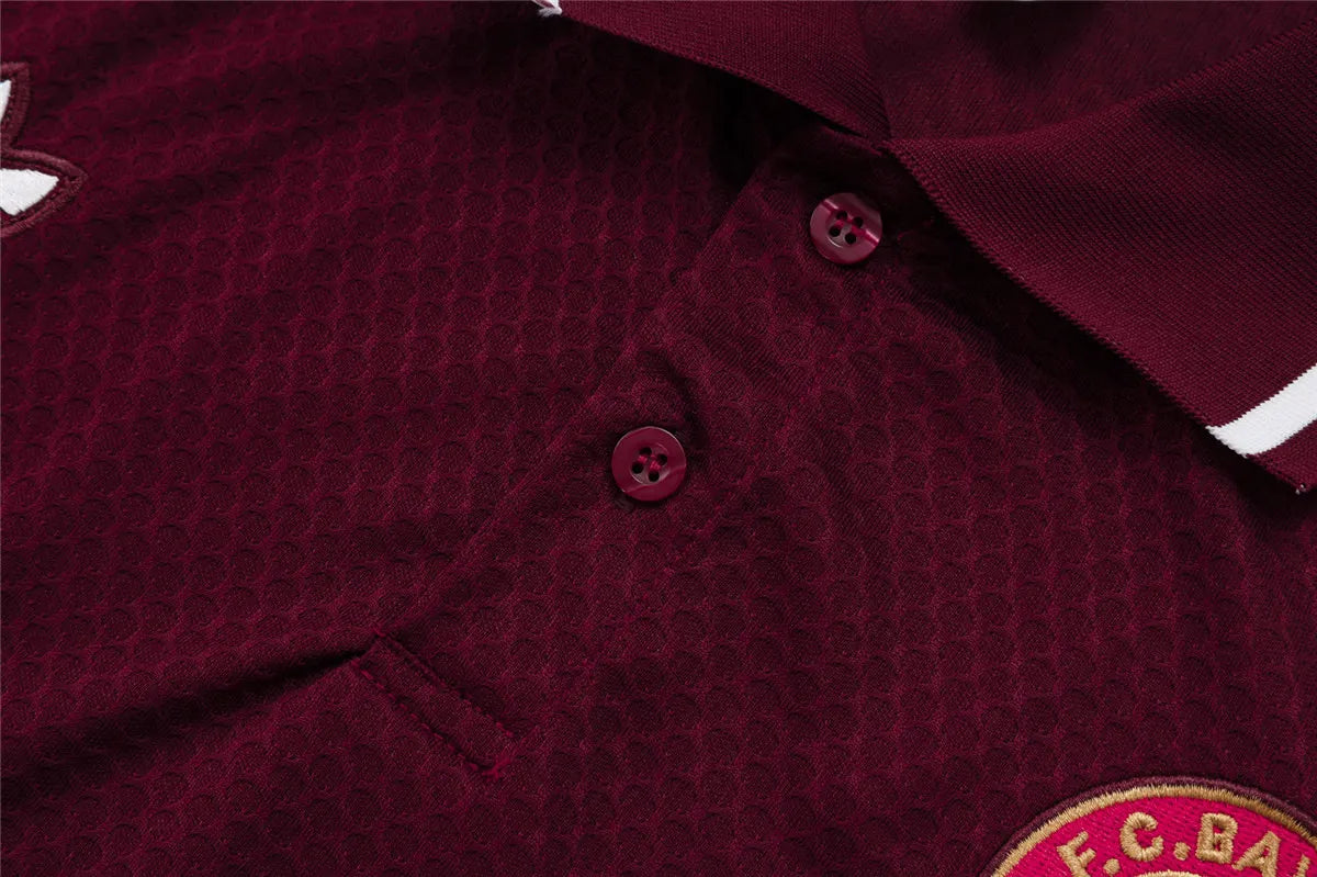 Camisa Bayern de Munique 2025/26 Edição Polo Borgonha
