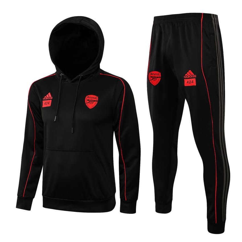 Agasalho Arsenal 21/22 Preto - Com Capuz