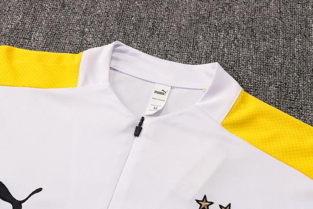 Agasalho Borussia Dortmund 21/22 Branca - Com Fecho