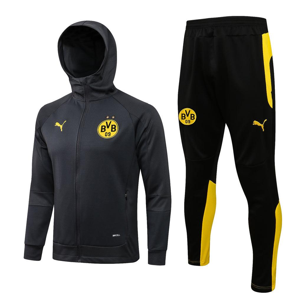 Agasalho Borussia Dortmund 21/22 Cinza - Com Capuz