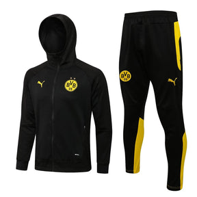 Agasalho Borussia Dortmund 21/22 Preta - Com Capuz