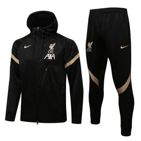 Agasalho Liverpool 21/22 Preta - Com Capuz