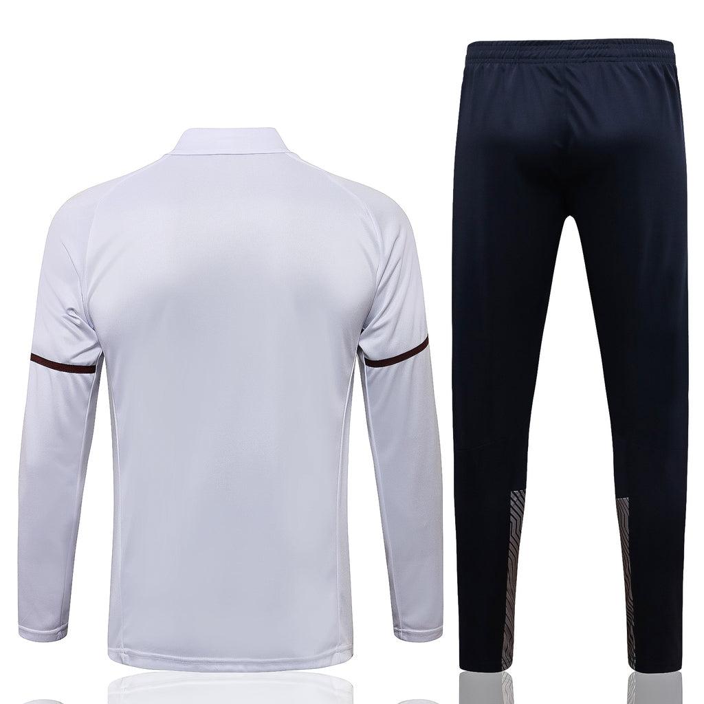 Agasalho Manchester City 21/22 Branca - Com Fecho