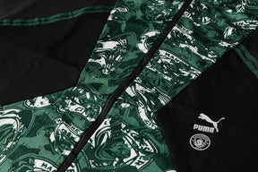 Agasalho Manchester City 21/22 Preta e Verde - Com Ziper