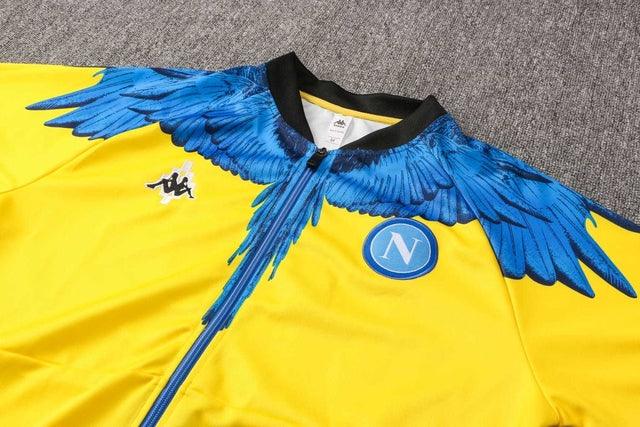 Agasalho Napoli 21/22 Amarelo e Preto - Com Ziper