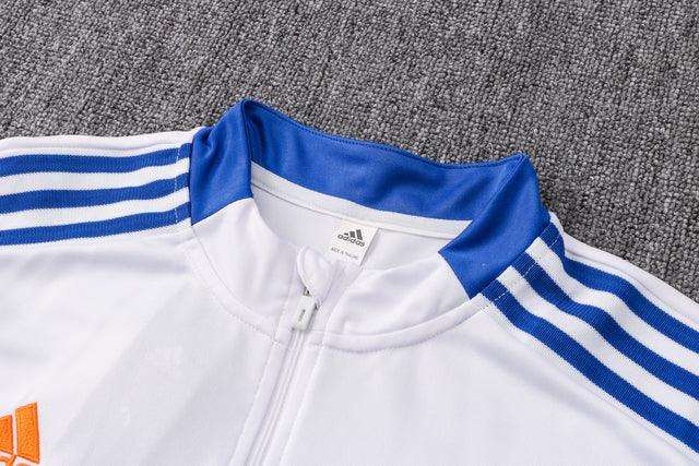 Agasalho Real Madrid 21/22 Branco - Com Fecho