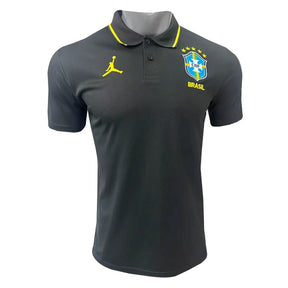 Mens Brazil Polo Shirt Black FIFA World Cup 2026