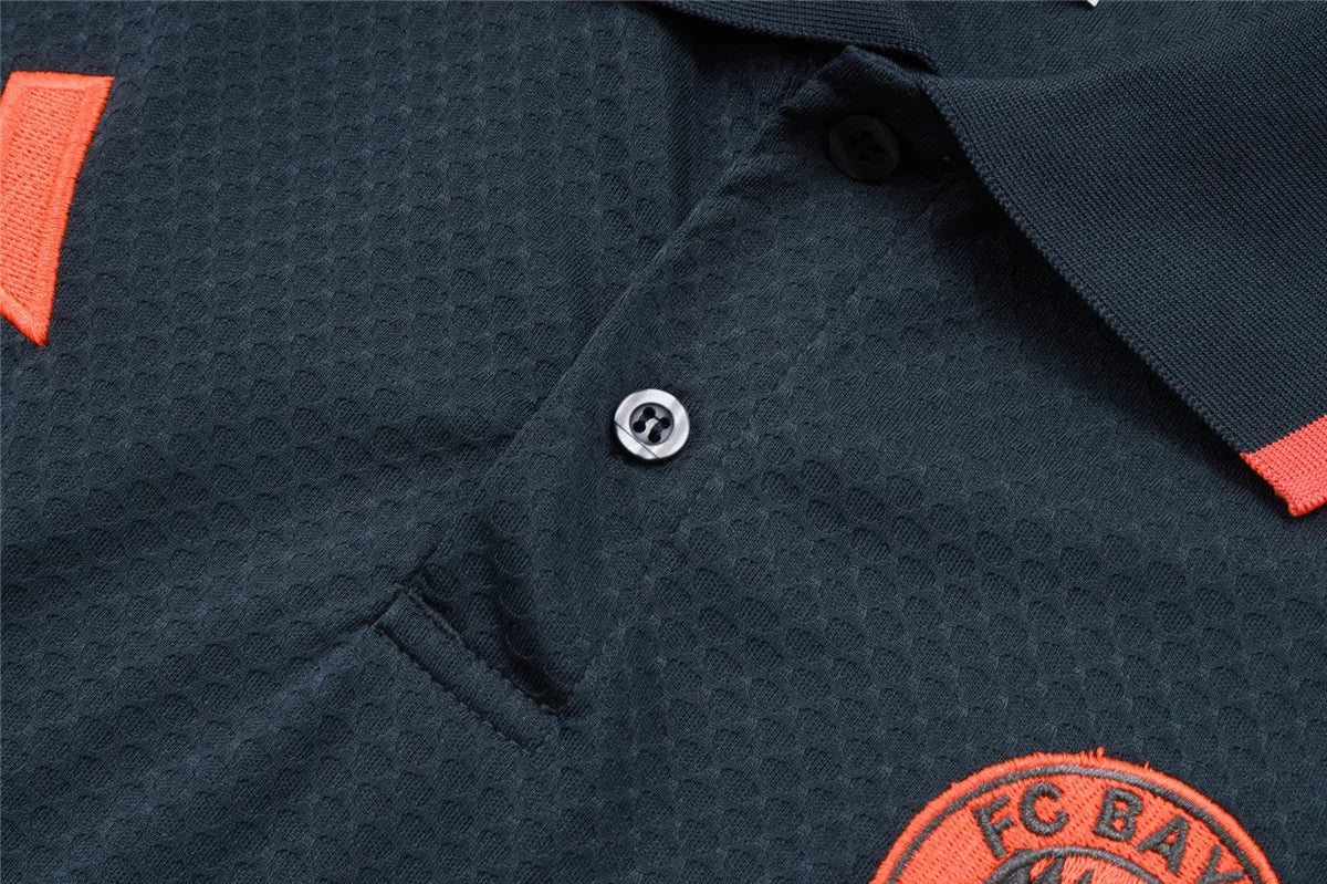 Camisa Bayern de Munique 2025/26 Edição Polo Cinza Escuro