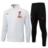 Agasalho Liverpool 2025/26 Cinza Claro - Com Ziper