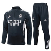 Agasalho Real Madrid 2025/26 Cinza - Com Fecho