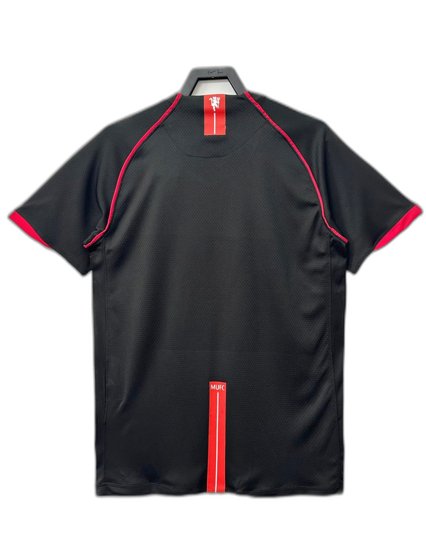 Camisa Manchester United 07/08 Preto II Away - Versão Retrô