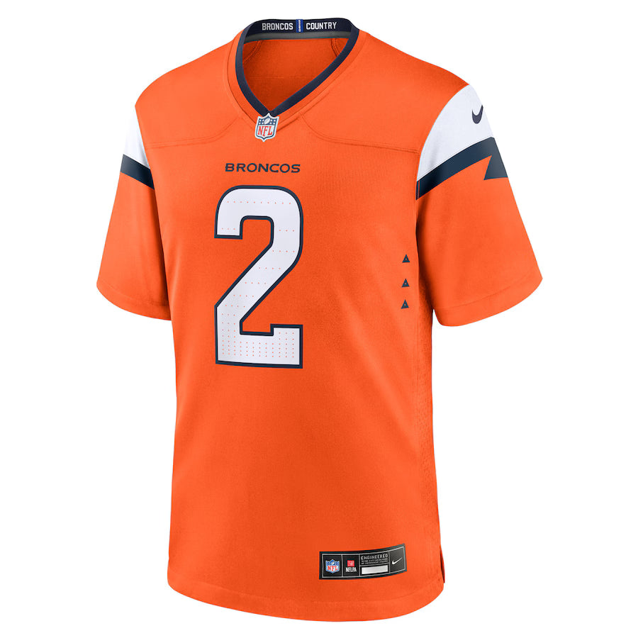 Patrick Surtain II #2 Denver Broncos - NFL Game Jersey - Laranja