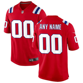 New England Patriots - Game Jersey Customizável - Vermelho